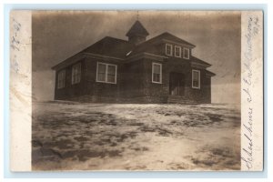 School House East Andover NH New Hampshire Real Photo RPPC Postcard (DA16)