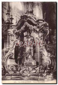 Old Postcard Sainte Anne d Auray Miraculous Statue