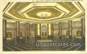 Little Theater, Municipal Auditorium - Kansas City, Missouri MO Postcard
