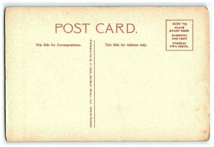 1907-15 Funeral Procession At Soldiers Home Postcard California Band Street Ca