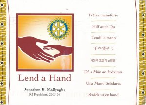 Anaheim CA California Rotary International Service Club - Lend a Hand - pm 2003