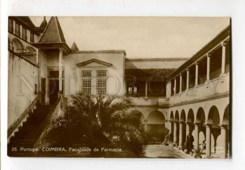 299927 PORTUGAL COIMBRA Faculty of Pharmacy Vintage postcard