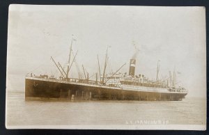 Mint USA Real Picture Postcard Steamer SS Manchuria