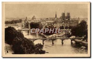 Old Postcard Paris Ile de la Cite