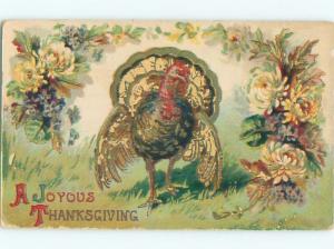 Divided-Back THANKSGIVING SCENE Great Postcard AA0542