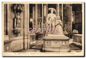 Old Postcard Dreux E and L Chapelle Saint Louis Tomb of Louis Philippe and Po...