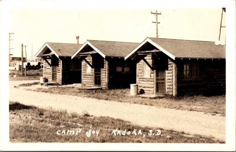 Real Photo Postcard Camp Joy U.S. No. 16 in Kadoka, South Dakota~83