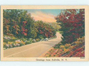 Linen ROAD Bullville - Near Middletown & Newburgh & Poughkeepsie NY AD6830
