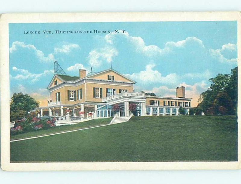 Unused W-Border RESORT SCENE Hastings New York NY c4638