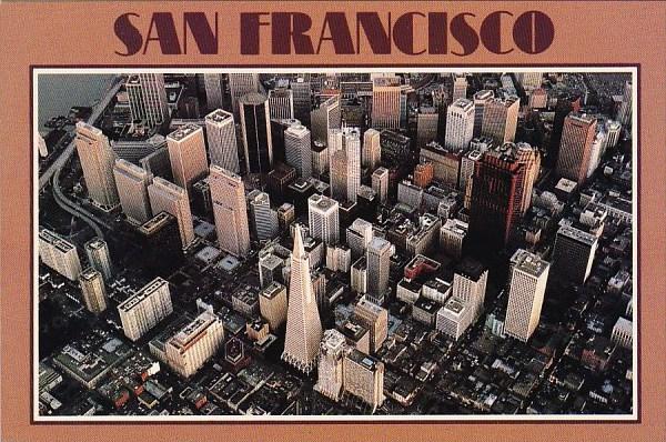 California San Francisco Aerial View Shows The Financial Center Of Downtown W...