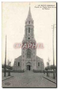 Old Postcard The Little Chesnay Facade of L & # 39Eglise Saint Antoin Padua