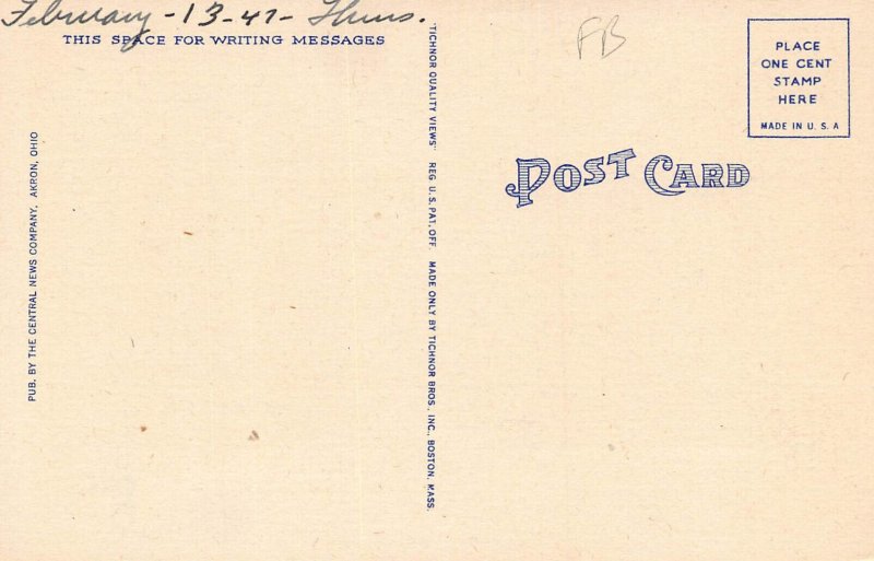 LPD64  Ohio Postcard: Barberton, Tuscarawas Ave