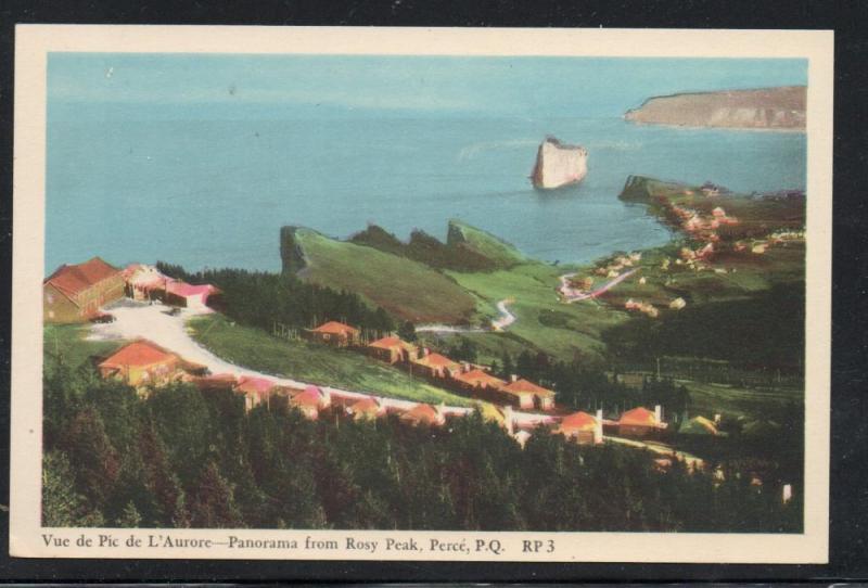 Colour PC Panorama from Rosy peak, Perce, P.Q. unused