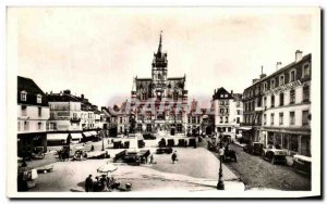 Postcard Old Place of Compiegne Hotel de Ville