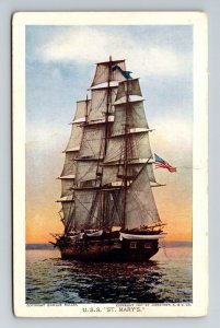 Jamestown Exposition 1907 No. 72 -  U.S.S. St. Mary's Training Ship Postcard 