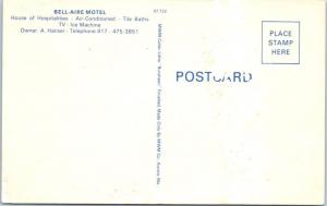 NOEL, Missouri  MO    BELL-AIRE MOTEL    Roadside  ca 1960s   Postcard