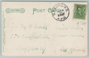 Dunkirk New York~Carnegie Library~c1910 Postcard