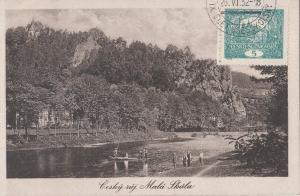 B77909 cesky raj mala skala   czech republic  scan front/back image 