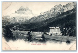 c1905 Scene at Hotel Misurina Belluno Italy Unposted Antique Postcard