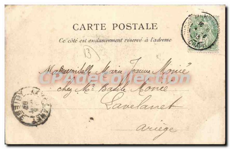 Postcard Old Marseille Prade
