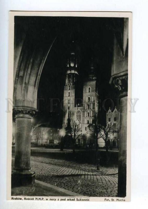 246993 POLAND KRAKOW market Cathedral Vintage photo Mucha PC