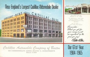 Cadillac Oldsmobile Automobile Company Dealership of  Boston MA Postcard