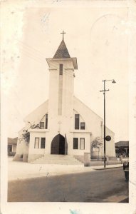 G42/ Foreign RPPC Postcard Curacao Stamp Postcage 1946 Church Building