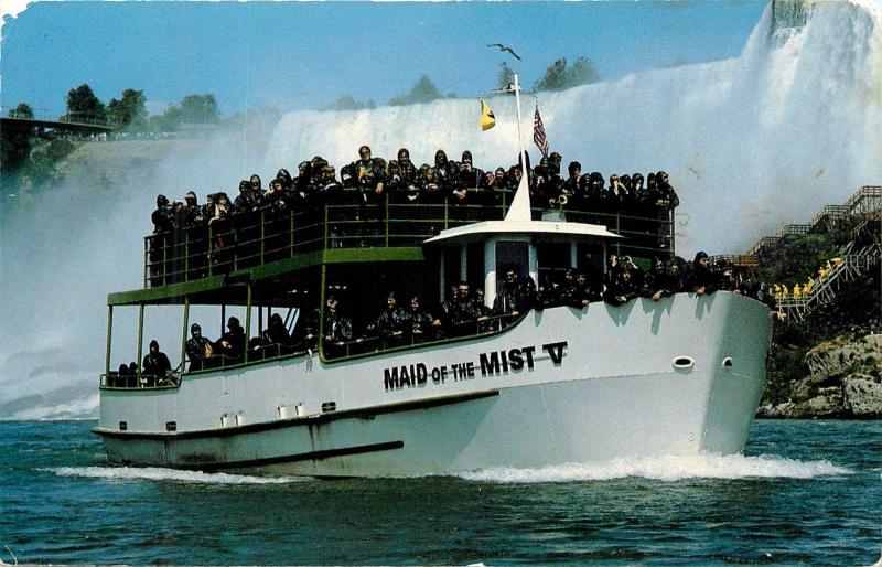 Maid of the Mist V Niagara Falls Boat Tour Postcard
