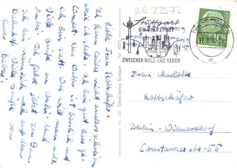 BG22572 gruss aus stuttgart  germany CPSM 14.5x9cm