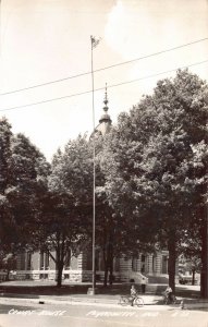 Real Photo Postcard Courthouse in Plymouth, Indiana~130520