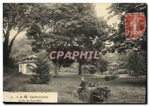 Old Postcard Saint Cloud Jardin du Trocadero