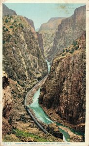 USA Above Royal Gorge Colorado From Top Looking East Postcard 07.99