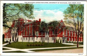 Postcard SCHOOL SCENE Ann Arbor Michigan MI AM0873