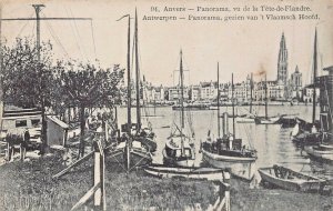 ANVERS ANTWERPEN BELGIUM~PANORAMA TETE de FLANDRE~VLAAMASCH HOOFD~PHOTO POSTCARD