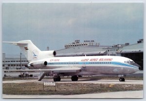 Airplane Postcard LAB Lloyd Aereo Boliviano Airlines Boeing 727-171C Miami DM6