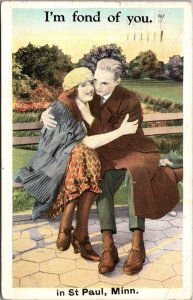 Minnesota St Paul Romantic Couple I'm Fond Of You 1927