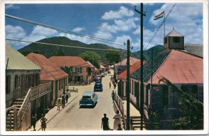 Postcard Philipsburg St. Maarten - Main Street