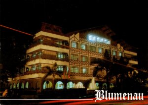 Brazil Blumenau Prefeitura Municipal At Night 1995