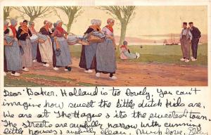 B4350  Netherlands Malvaux Illustraion 1910 front/back scan