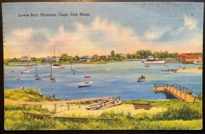 Vintage Postcard 1939 Lewis Bay, Hyannis, Cape Cod, Massachusetts (MA)
