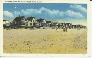 Wells Beach, Maine, Cottages along the beach