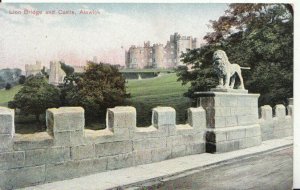 Northumberland Postcard - Lion Bridge & Castle - Alnwick - Ref 2461A