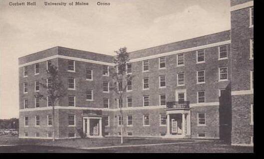 Maine Orono Corbett Hall University Of Maine Albertype