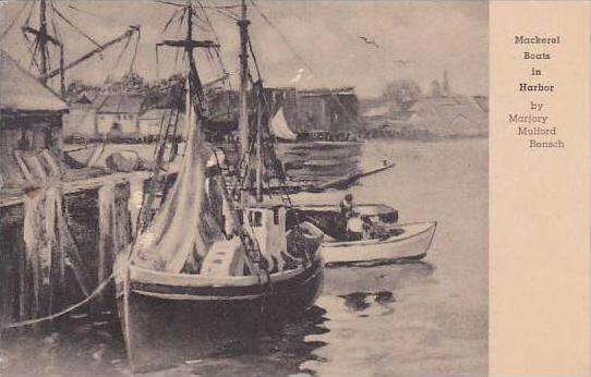 New Jersey Mackerel Boats In Harbor Albertype