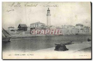 Old Postcard Lighthouse Grau King