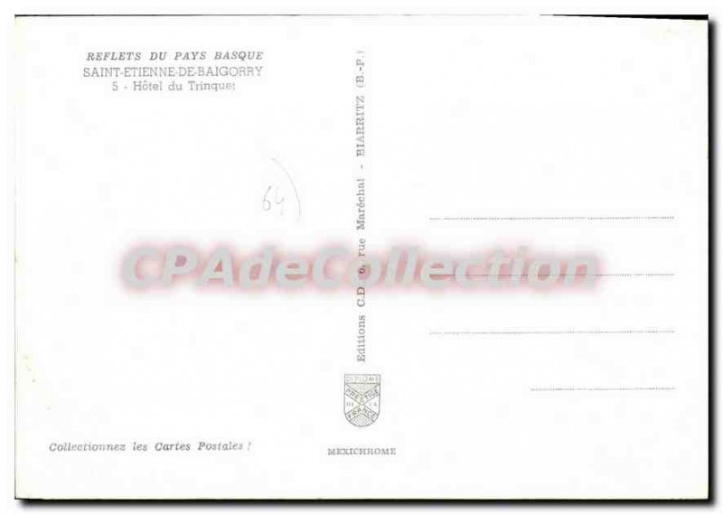 Postcard Modern Saint-?tienne-de-Ba?gorry Hotel Du Trinquet
