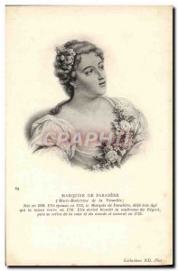 Old Postcard Marquise de Parabere