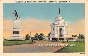 Minnesota & Pennsylvania Monuments - Gettysburg