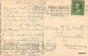 1911 CHEHALIS WASHINGTON Presbyterian Church Manse postcard 11054