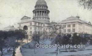 Austin, Texas, TX State Capital USA 1910 corner wear, postal used 1910